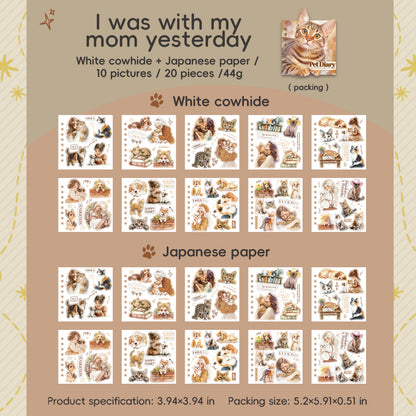 Block stickers gatitos-20 hojas