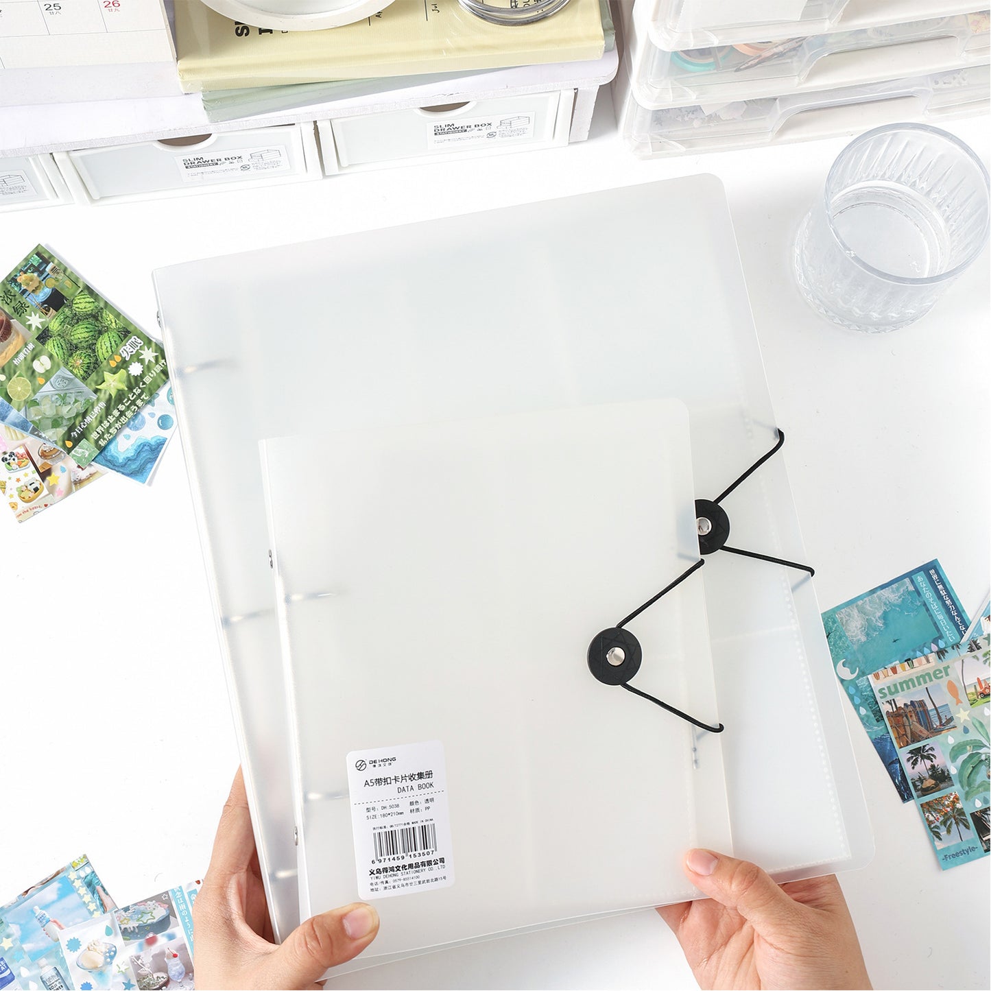Organizador de stickers + 20 micas