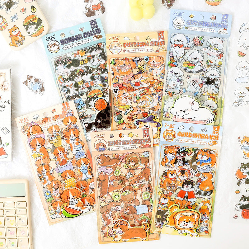 Stickers perritos-4 planchas