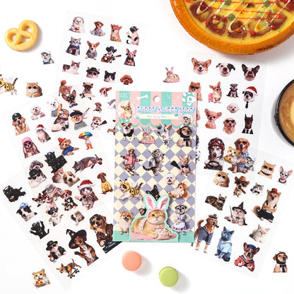Stickers furry sweet-6 pzas