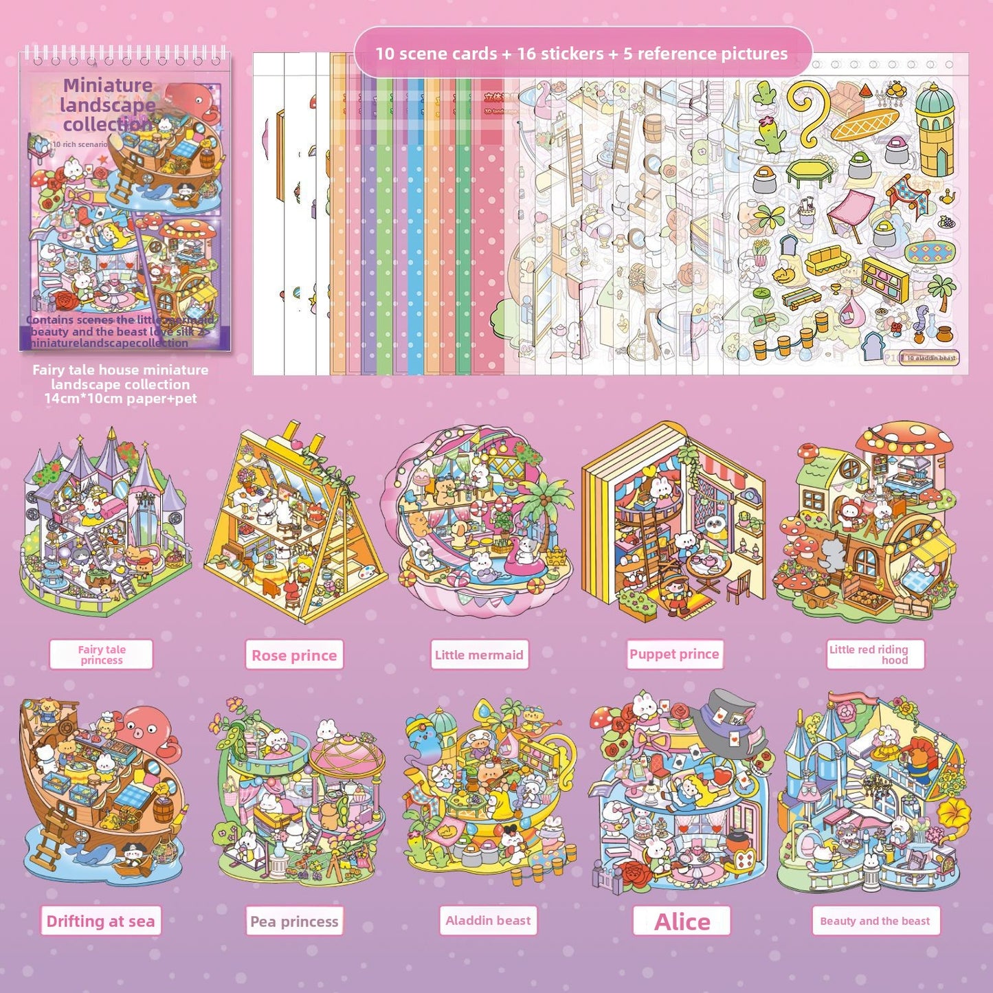 Libro de stickers 10 escenarios landascape