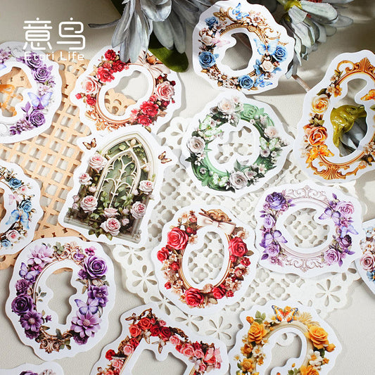 Cajita de stickers Flowery Baroque-30 pzas