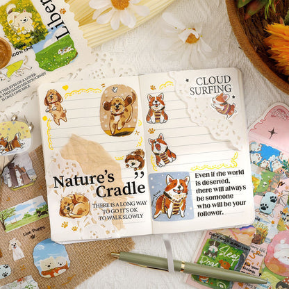 Stickers happy pets-4 pzas