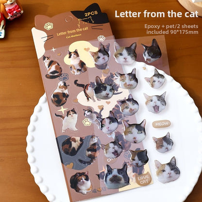 Stickers gatos 3D-2 planchas