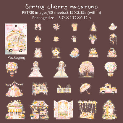 Stickers forest girls-30 pzas