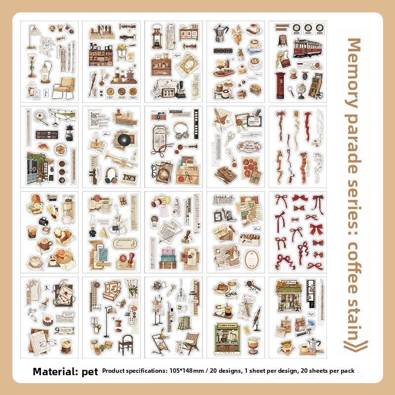 Libro stickers memory parade-20 hojas