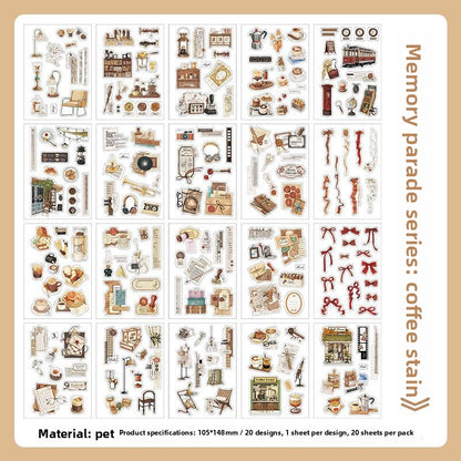 Libro stickers memory parade-20 hojas