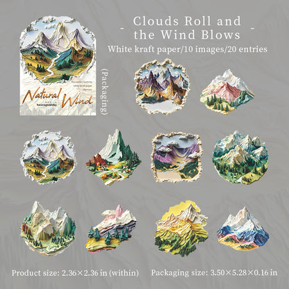 Stickers natural wind-20 pzas