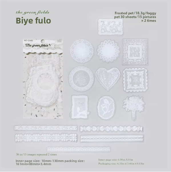 Stickers lace story-30 pzas