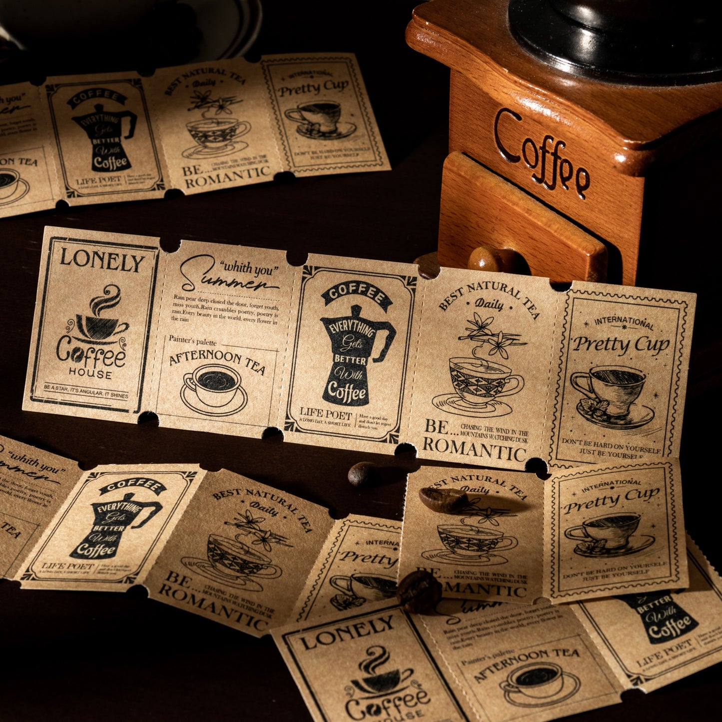 Set de papeleria coffee-126 pzas