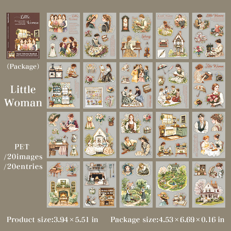 Libro de stickers obras literarias-20 hojas
