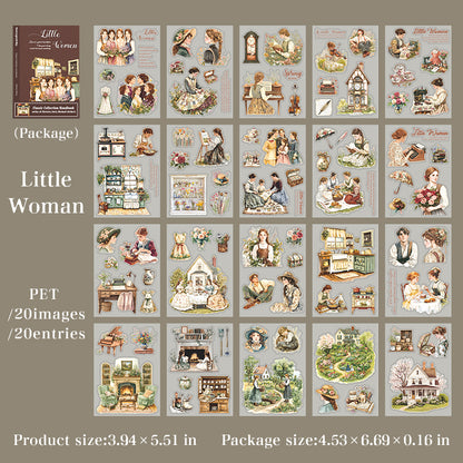 Libro de stickers obras literarias-20 hojas
