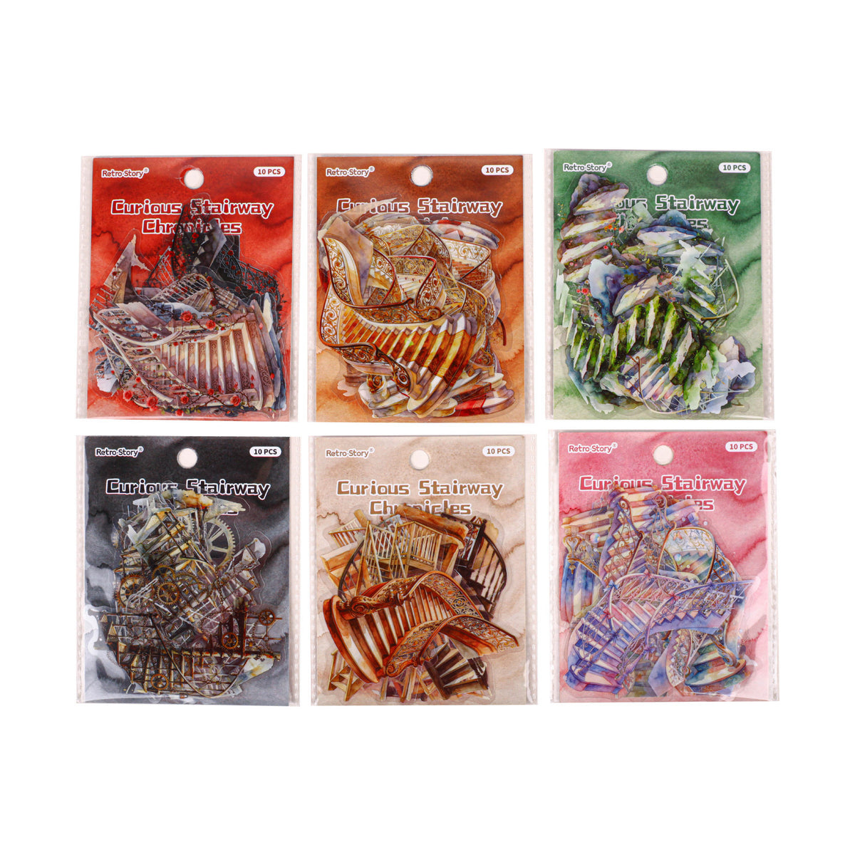 Stickers escaleras-10 pzas