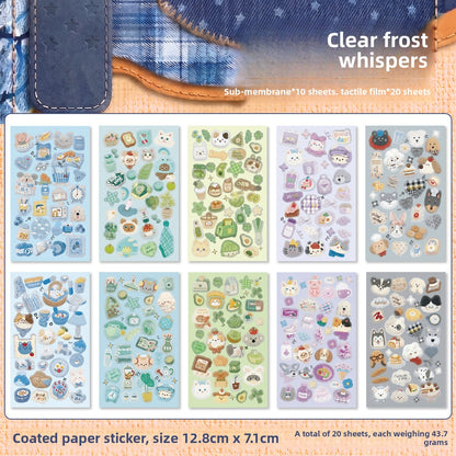 Block de stickers collections for patchwork cat-20 hojas