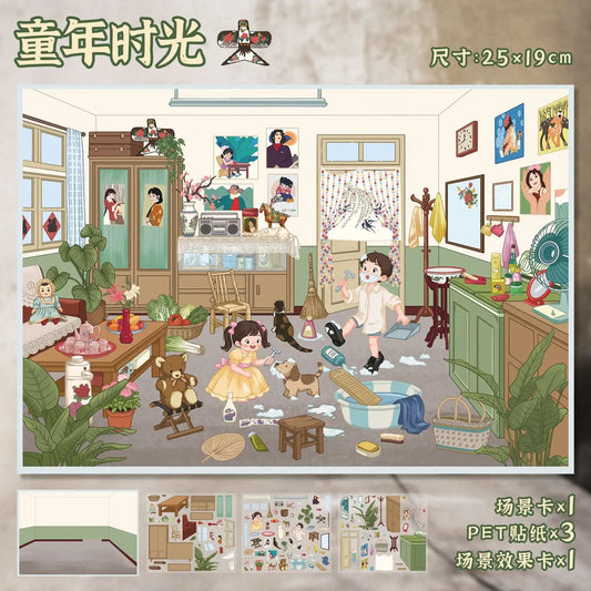 Sticker escenarios "Chilhood memories"