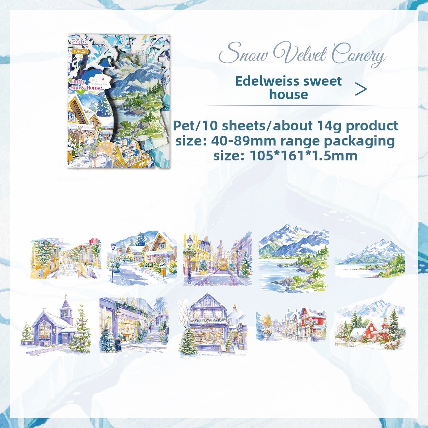 Stickers seasonal series-10 pzas