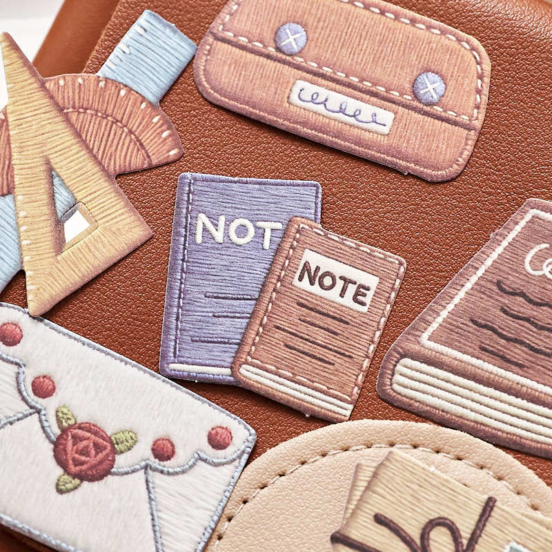 Stickers estilo bordados-20 pzas