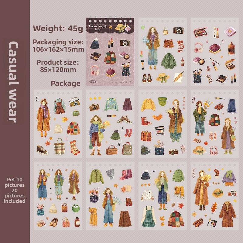 Libro de stickers dream pursuit life-20 hojas