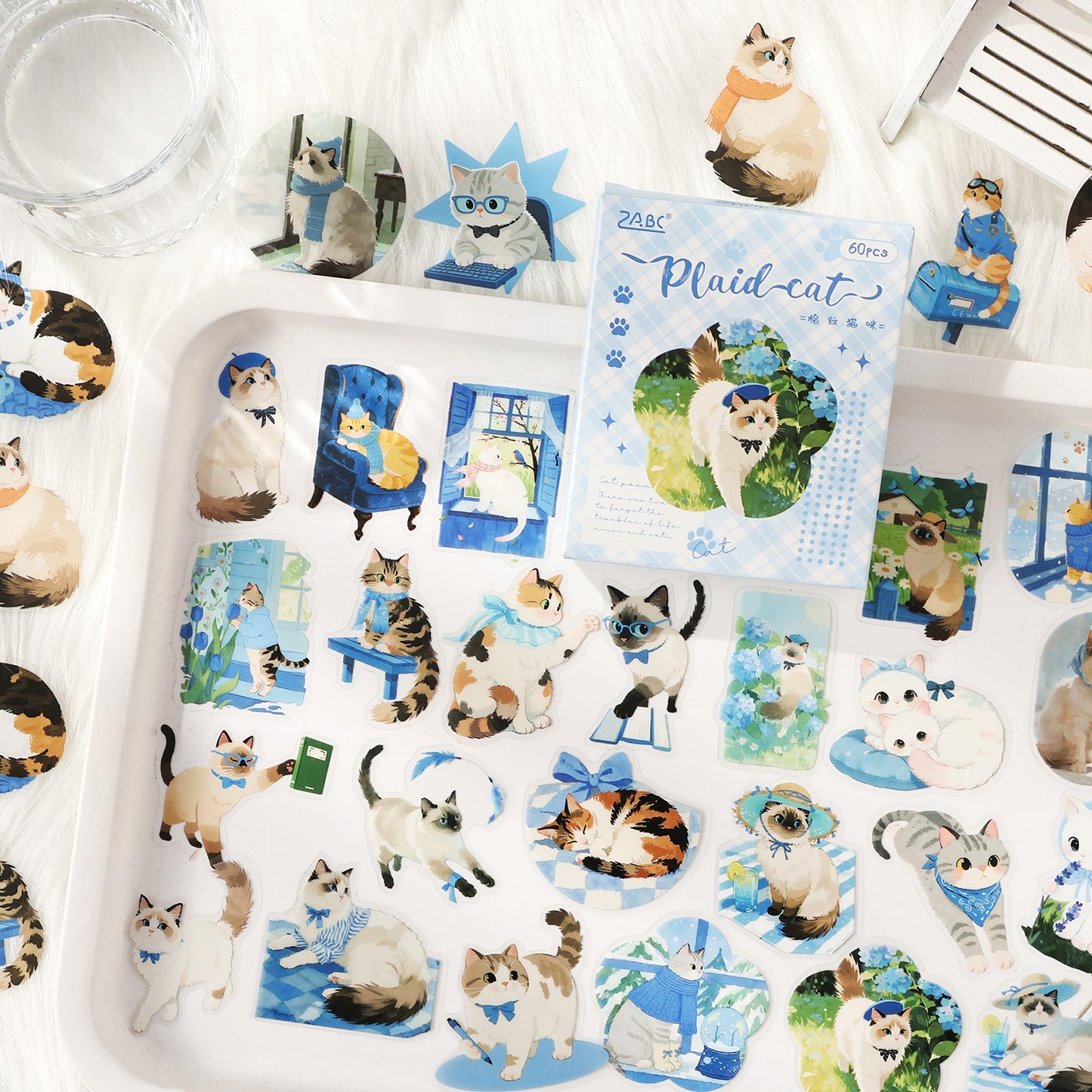Caja de stickers kitty XL-60 pzas