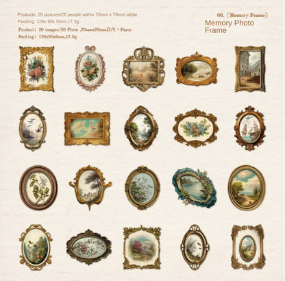 Stickers en cartonaje classical private-20 pzas