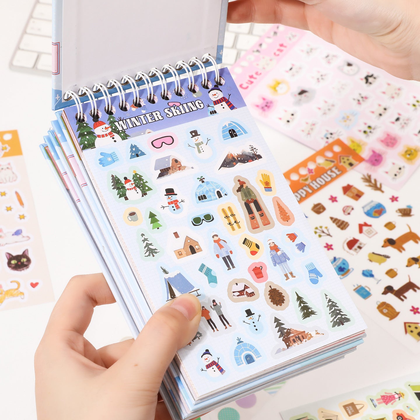 Block de stickers happines-32 hojas