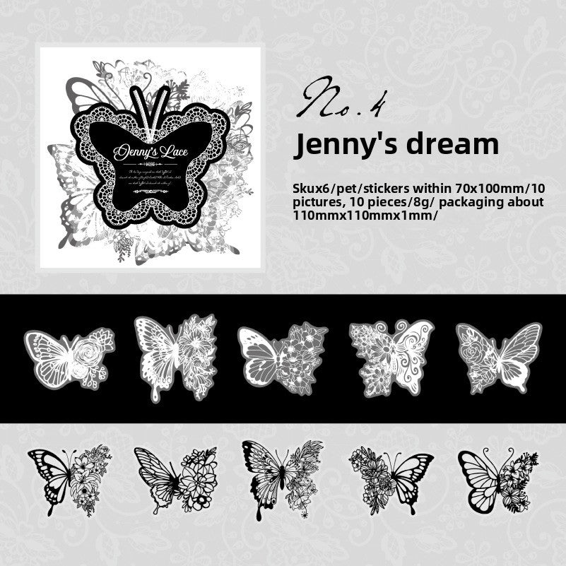 Stickers Jenny's lace-10 pzas