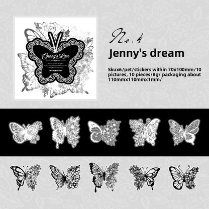 Stickers Jenny's lace-10 pzas