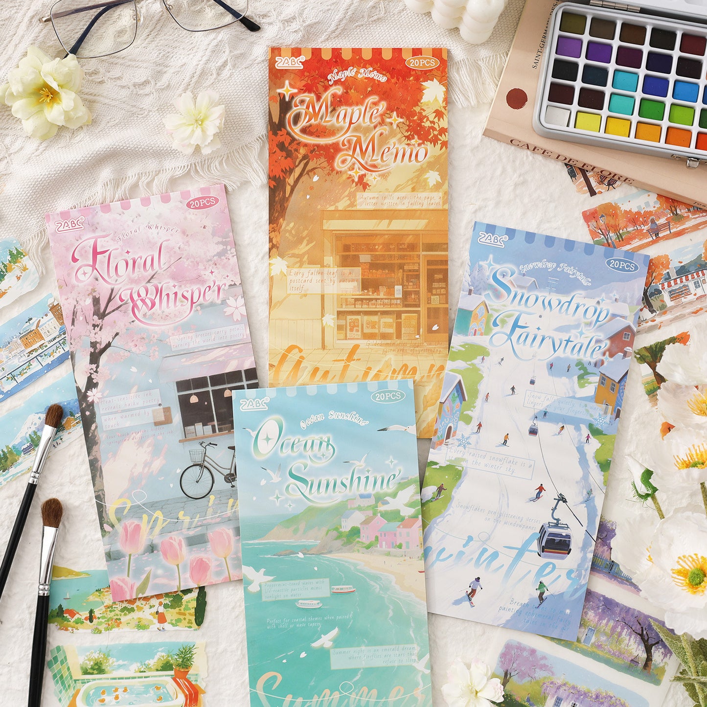 Block de stickers pet seasons-20 hojas