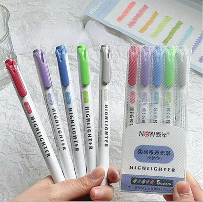 Resaltadores highlighter-5 pzas