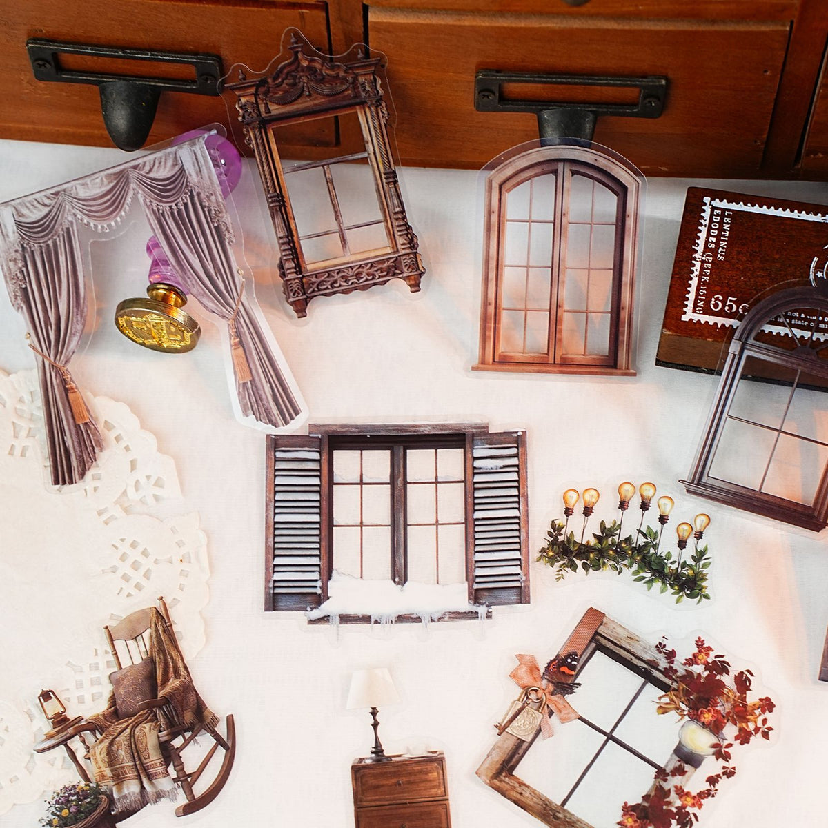 Stickers beautiful windowsill-30 pzas