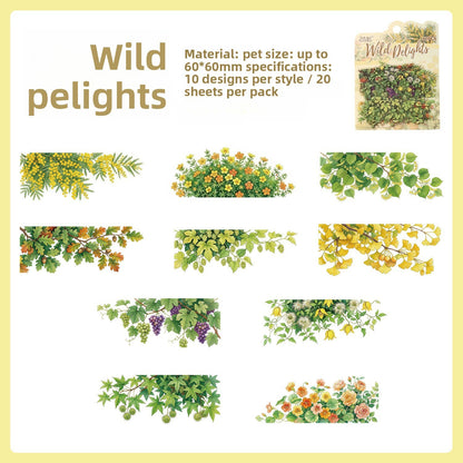 Stickers flores poetry in bloom-12 pzas