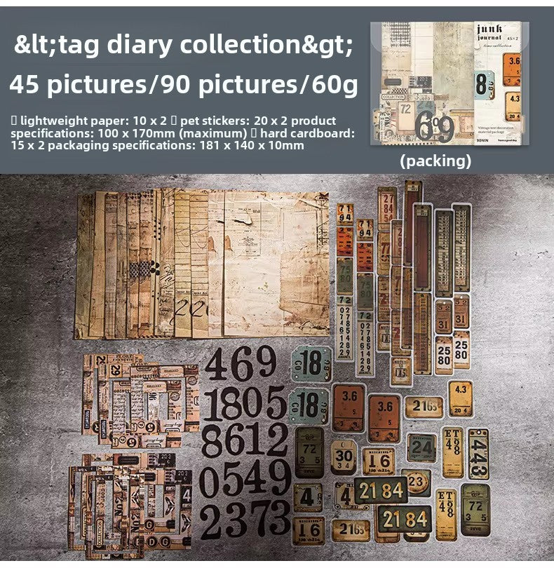 Sets Junk Journal-90 pzas