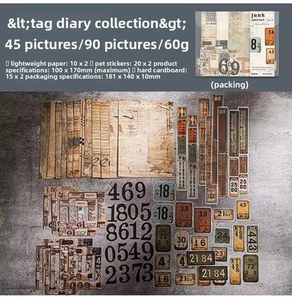 Sets Junk Journal-90 pzas
