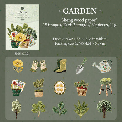 Stickers bordados-30 pzas