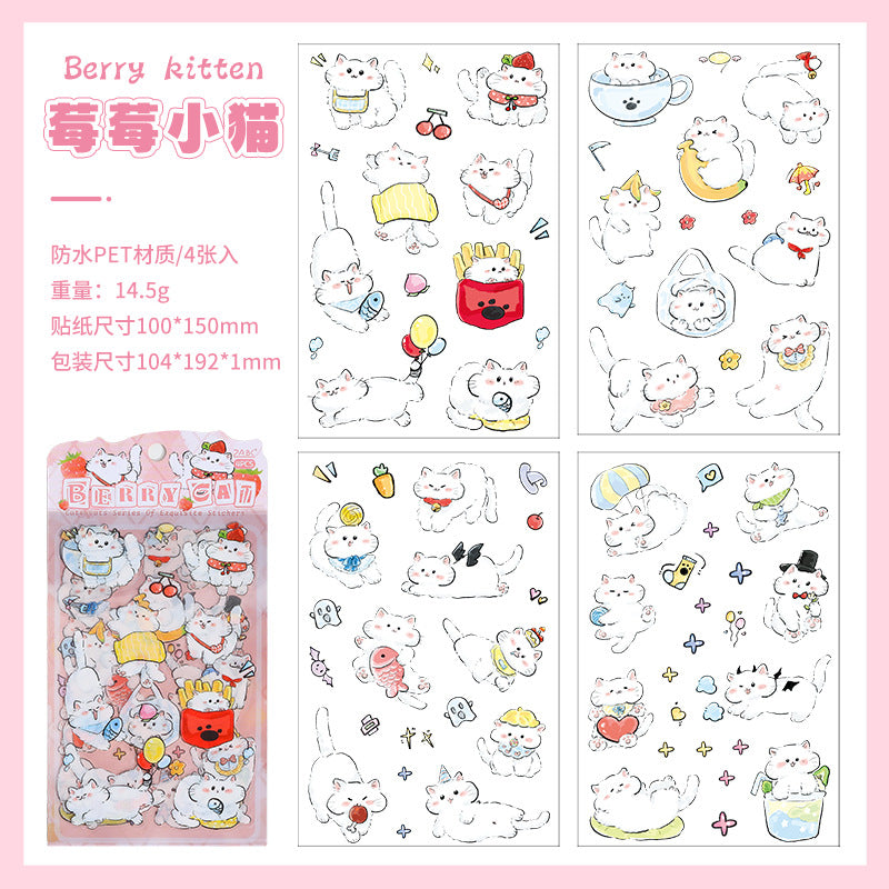Stickers gatitos cute-4 planchas