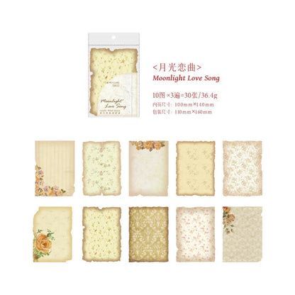 Papel vintage gentle breeze-30 pzas