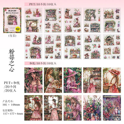 Libros de stickers potion gabinet-20 hojas