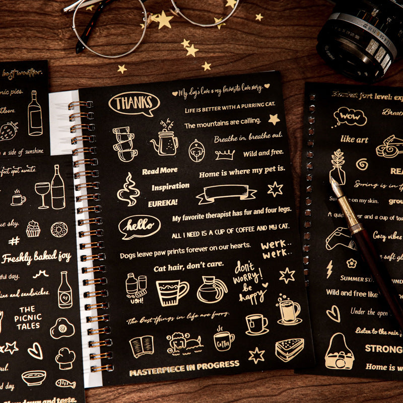 Libro stickers frases-24 hojas