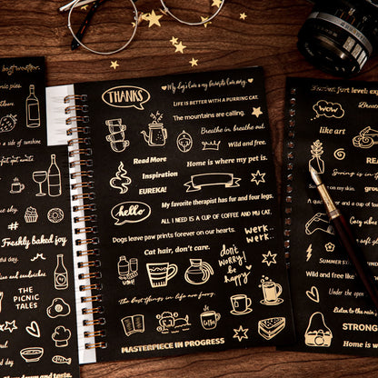 Libro stickers frases-24 hojas