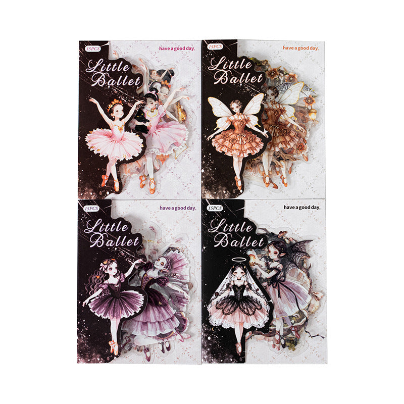 Stickers little ballet-15 pzas