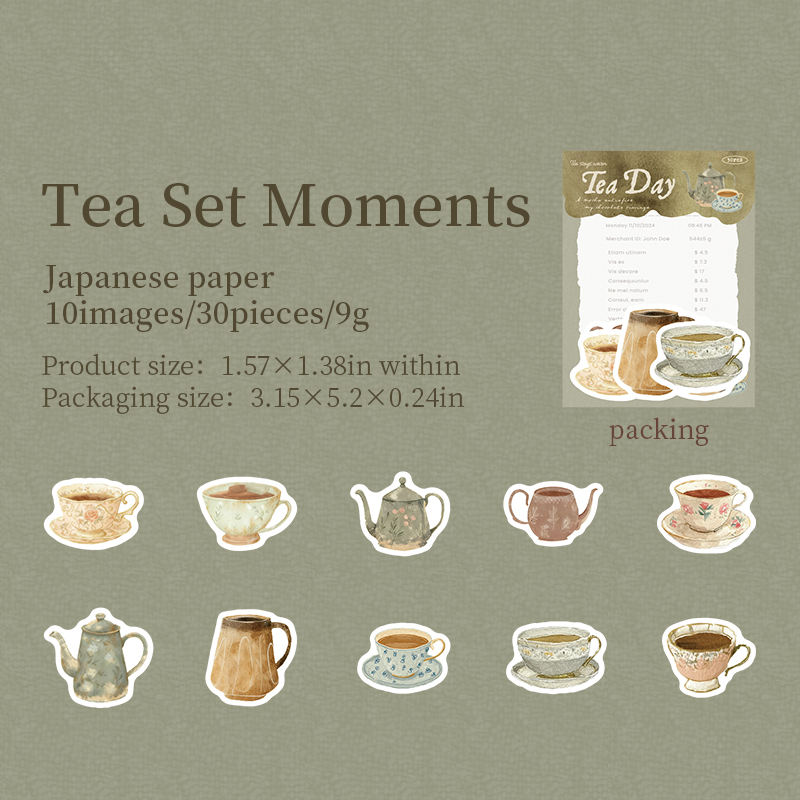 Stickers tea day-20 pzas