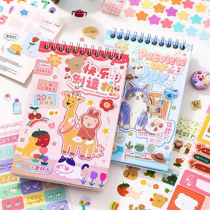 Block de stickers happines-32 hojas
