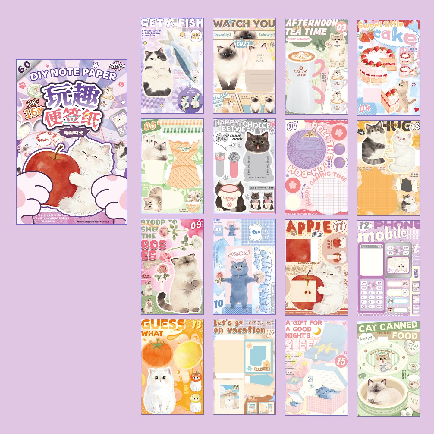 Block para tarjetas pop up-16 pzas