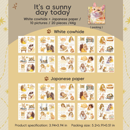 Block stickers gatitos-20 hojas