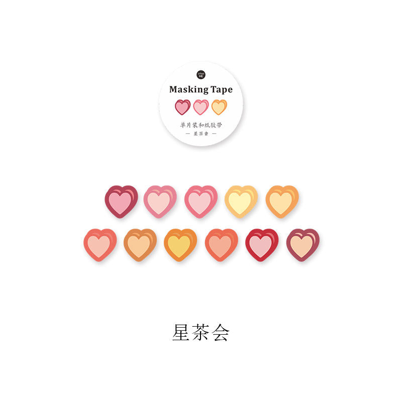 Stickers corazones-100 piezas