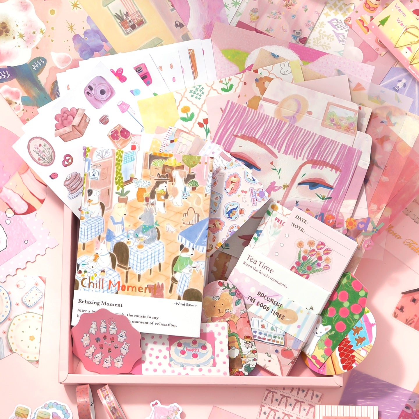 Set de papeleria Chill moment-157 pzas