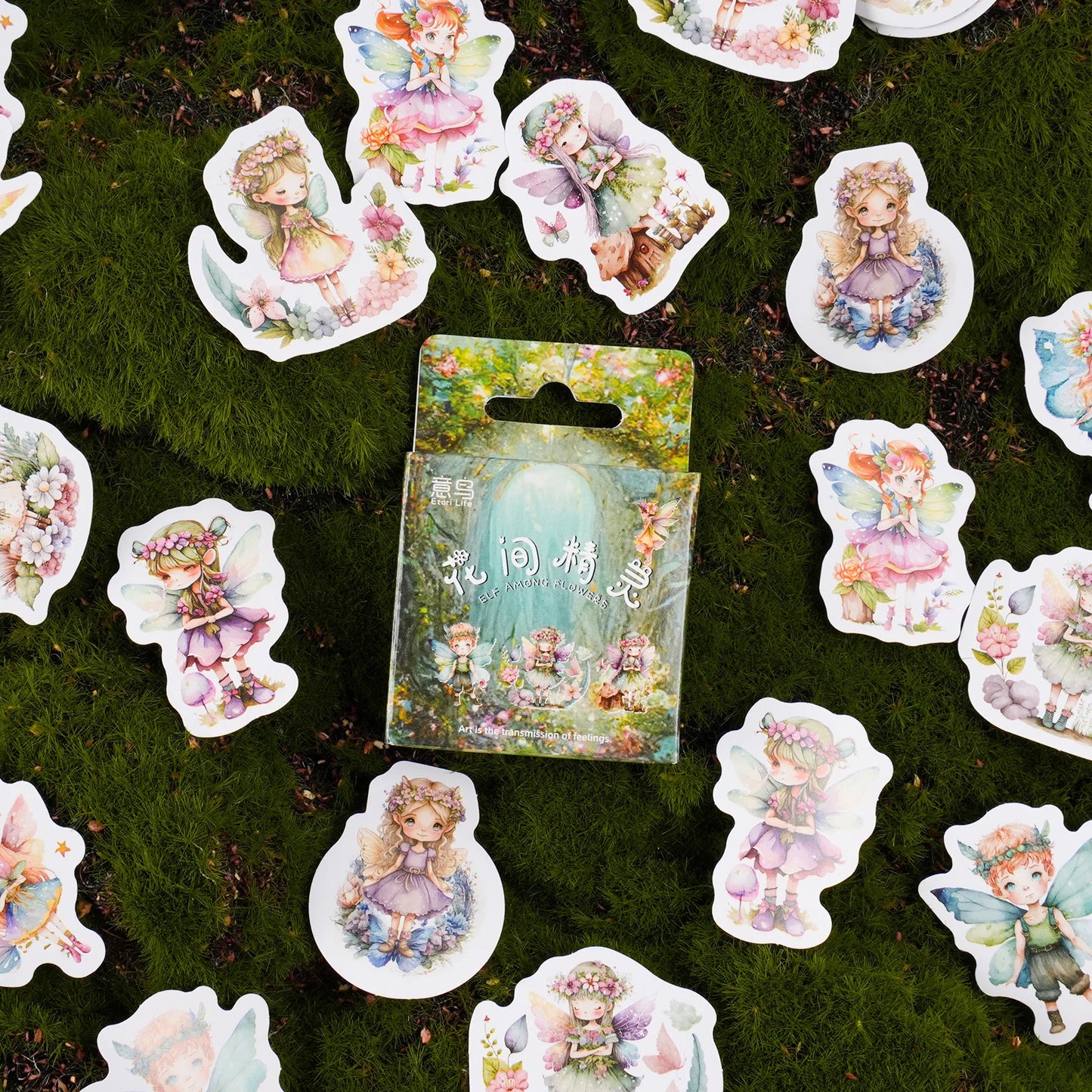 Cajita de stickers hadas mágicas -46 pzas