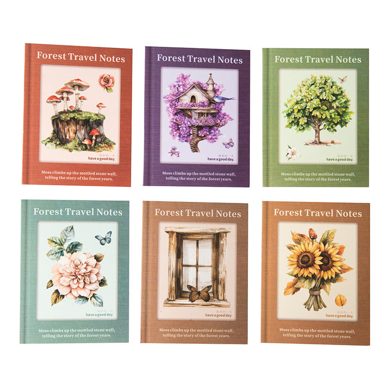 Stickers forest travel notes-25 pzas