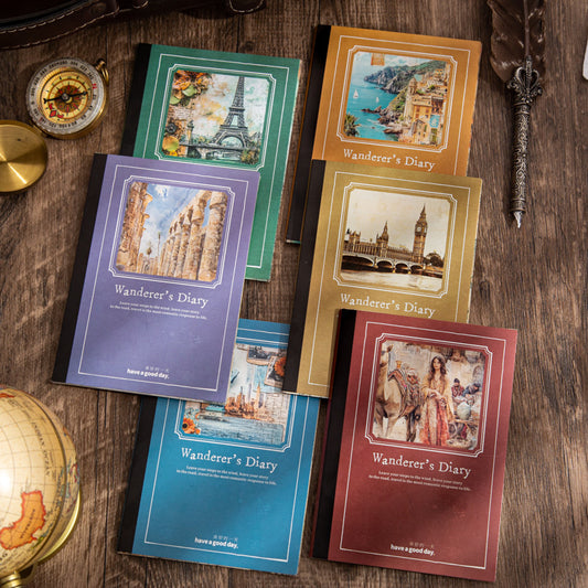 Papeles wanderer diary-30 piezas