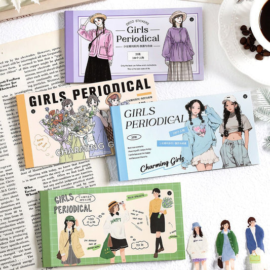 Libro de stickers girls-20 hojas